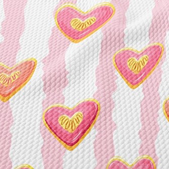 Strawberry Love Cookies Birdseye Piqué