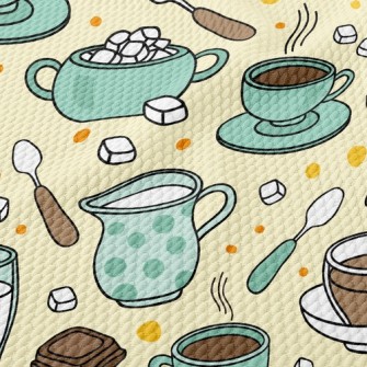 Cappuccino Latte Birdseye Piqué