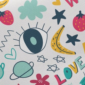 Big Eyes Pattern Twill