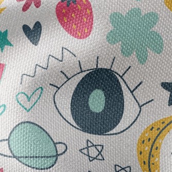 Big Eyes Pattern Waterproof Canvas