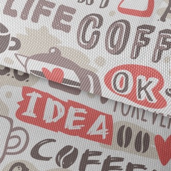 Fun English Coffee Waterproof Oxford