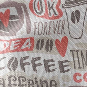 Fun English Coffee Waterproof Canvas