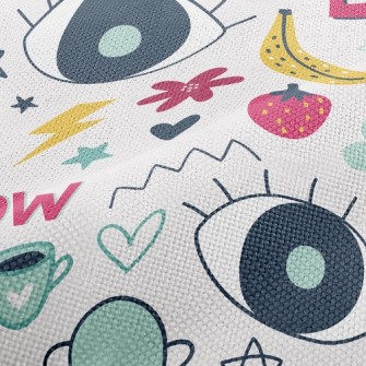 Big Eyes Pattern Performance Linen