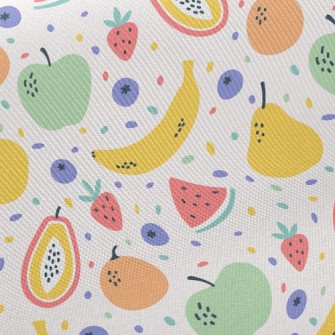 Colorful Mixed Fruits Twill