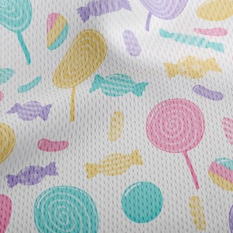 Sweet And Delicious Lollipops Athletic Mesh Flat Back