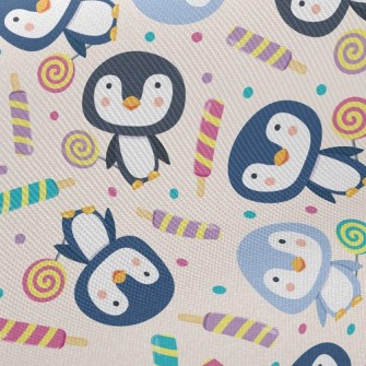 Penguin Holding Lollipop In Ha Twill