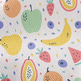 Colorful Mixed Fruits Standard Corduroy