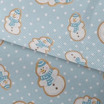 Snowman Fondant Cookies Waterproof Oxford