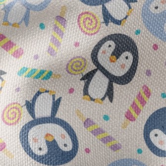 Penguin Holding Lollipop In Ha Waterproof Canvas