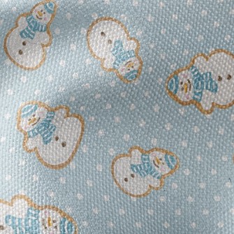 Snowman Fondant Cookies Waterproof Canvas