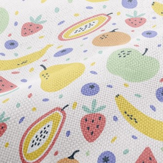 Colorful Mixed Fruits Performance Linen