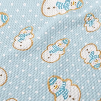 Snowman Fondant Cookies Birdseye Piqué