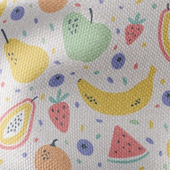 Colorful Mixed Fruits Waterproof Canvas