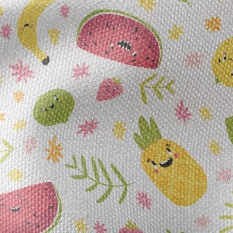 Funny Expression Fruit Waterproof Canvas