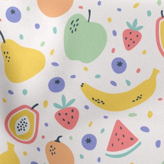 Colorful Mixed Fruits Stretch Ponte