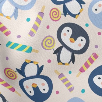 Penguin Holding Lollipop In Ha Stretch Ponte