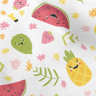 Funny Expression Fruit Micro Fleece