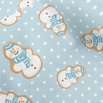 Snowman Fondant Cookies Micro Fleece