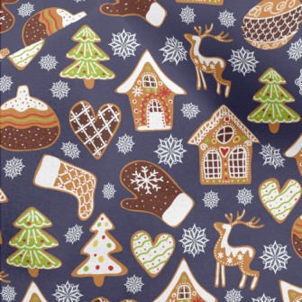 Christmas Decorated Snowflake  Micro Fleece
