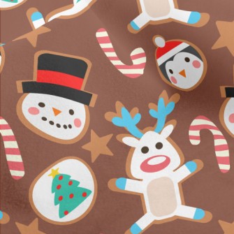 Cute Christmas Character Cooki Micro Fleece