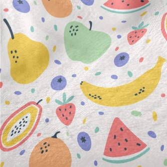 Colorful Mixed Fruits Minky