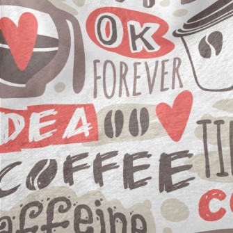 Fun English Coffee Minky