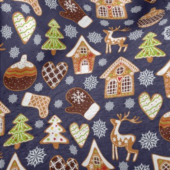 Christmas Decorated Snowflake  Minky