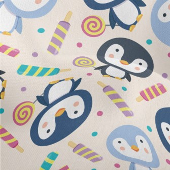 Penguin Holding Lollipop In Ha Lightweight Performance Linen