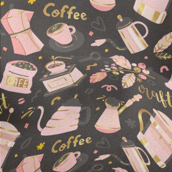 Garden Coffee Time Lightweight Performance Linen