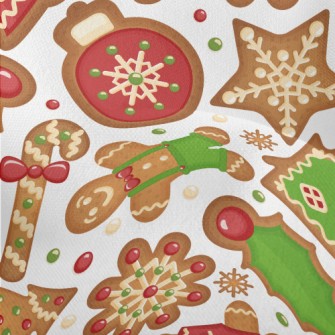 Christmas Cookies Chocolate Ch Lightweight Performance Linen
