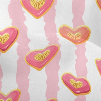 Strawberry Love Cookies Lightweight Performance Linen