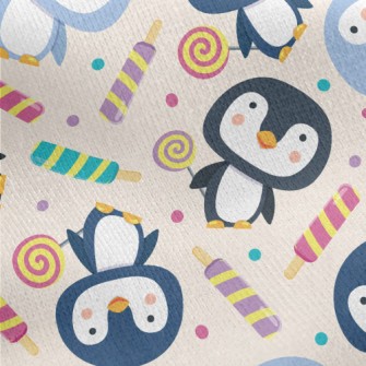 Penguin Holding Lollipop In Ha Jersey Backed Fleece
