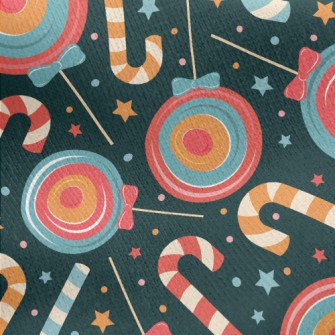 Cane Star Lollipop Jersey Backed Fleece
