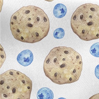 Blueberry Oatmeal Cookies Jersey Backed Fleece