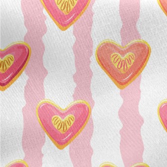Strawberry Love Cookies Jersey Backed Fleece