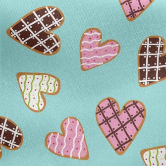 Love Fondant Cookies Jersey Backed Fleece