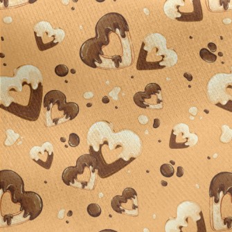 Sweetheart Chocolate Cookies Jersey Backed Fleece