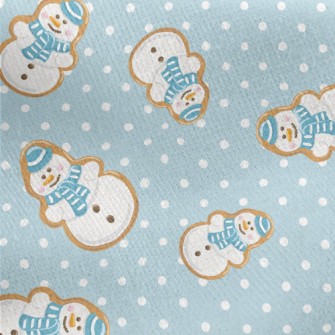 Snowman Fondant Cookies Jersey Backed Fleece