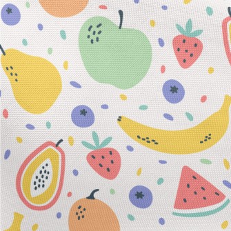 Colorful Mixed Fruits Pongee