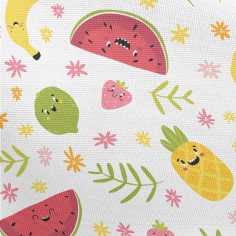 Funny Expression Fruit Pongee