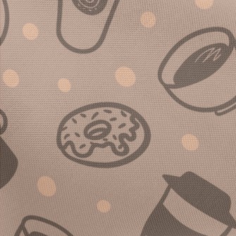 Americano Coffee And Donuts Pongee