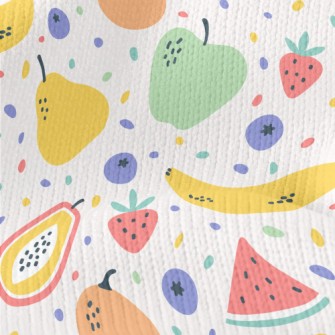 Colorful Mixed Fruits Stretch Jersey