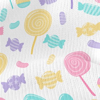 Sweet And Delicious Lollipops Stretch Jersey