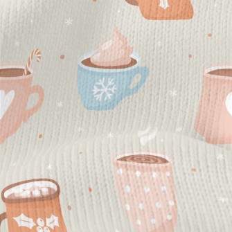 Marshmallow Cocoa Stretch Jersey