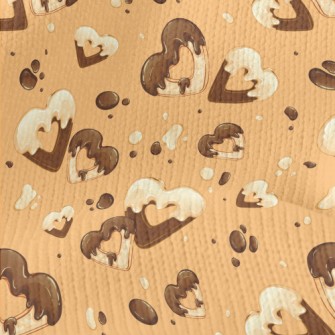 Sweetheart Chocolate Cookies Stretch Jersey