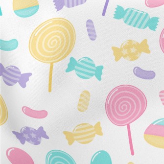 Sweet And Delicious Lollipops Lightweight Cotton Poplin