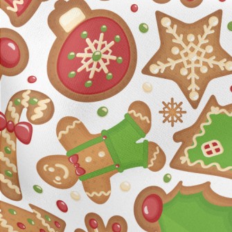 Christmas Cookies Chocolate Ch Lightweight Cotton Poplin