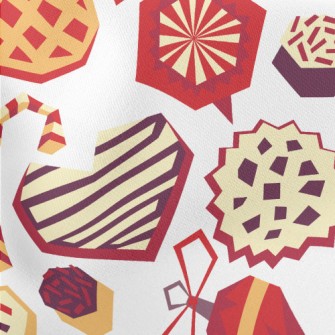 Christmas Handmade Cookies Lightweight Cotton Poplin