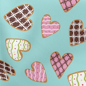 Love Fondant Cookies Lightweight Cotton Poplin