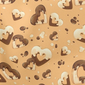 Sweetheart Chocolate Cookies Lightweight Cotton Poplin